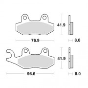 SBS 앞브레이크 패드 611HF : NSR150,KDX250M,RM125,RM250