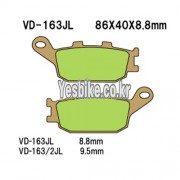 VESRAH 베스라 HONDA CB400,HORNET600,CBR600F,CBR900RR,CB1300 리어브레이크패드, VD-163JL