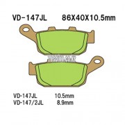 VESRAH 베스라 HONDA CBR250,NSR250R,CB400,CBR400R,VFR400,VRX400 리어브레이크패드, VD-147JL