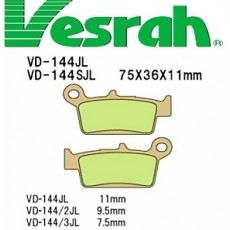 [Vesrah]베스라 VD144JL/SJL - HONDA CR80R,CRM250AR,XR250,SUZUKI DR-Z400,YAMAHA YZ125 기타 그 외 기종 -오토바이 브레이크 패드