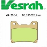[Vesrah]베스라 VD236JL/SJL - YAMAHA TZR125,FZ600,YZF600,VIRAGO750,VMAX,XJR1200 기타 그 외 기종 -오토바이 브레이크 패드