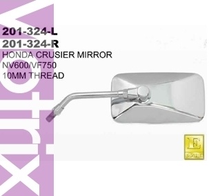 [MOTRIX] HONDA NV600(Steed) 및 아메리칸 공용 백미러/거울(정품대용),201-324