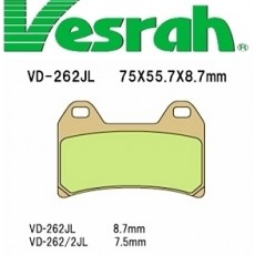 [Vesrah]베스라 VD262JL/SJL - SUZUKI GSX400, YAMAHA XJR400, TRX850, XJR1300, APRILIA RS250, BMW F800, DUCATI 기타 그 외 기종 -오토바이 브레이크 패드