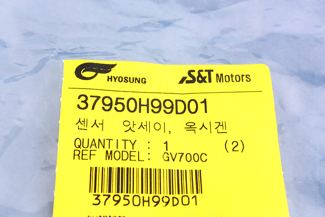 코멧(GT250) ST700 GV250(DR) GV125(아퀼라) GV300 옥시즌 센서(37950H99D02)