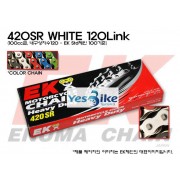 Honda(혼다) Ape50(에이프) EK(Enuma) 100cc급 일반체인(화이트) 420SR_WHITE_120L