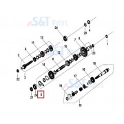 KM110(에스코트) 카운트샤프트ASSY 24130HA6840