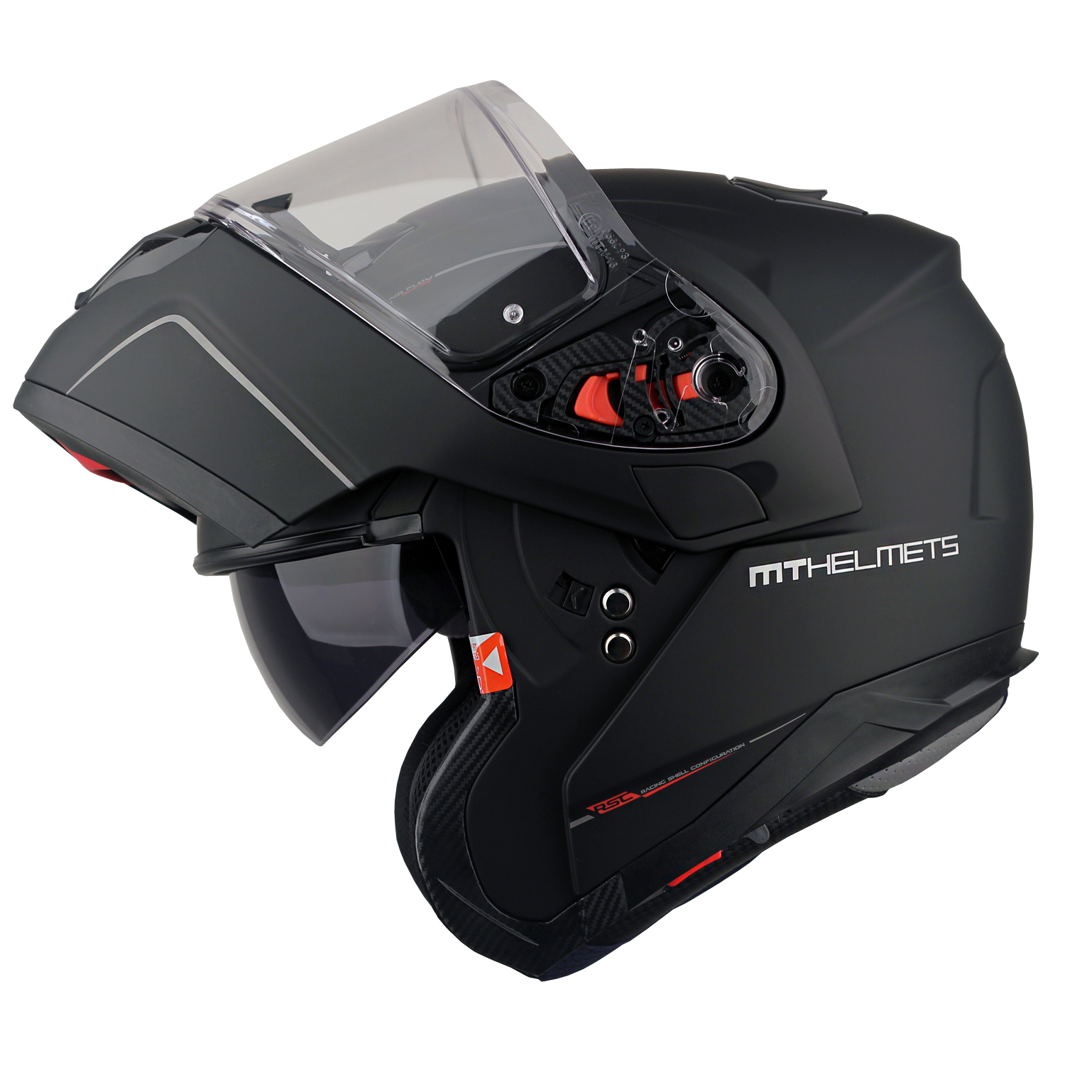 MT헬멧 ATOM(아톰) RACELINE EVO 시스템 헬멧 맷블랙 - 핀락 무상 증정/선바이저 내장형