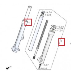 CB115(베스트) UH115 쇼바(앞)