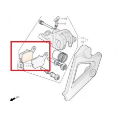 CB115(베스트),UH115 패드(뒤)(순정)