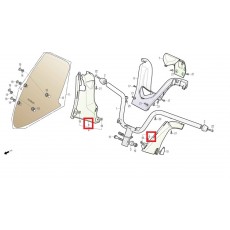 SV125(Q2) SV250(Q3) 핸들언더커버(LH/RH)