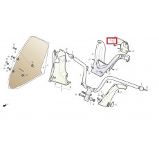 SV125(Q2) SV250(Q3) 핸들어퍼커버(B)