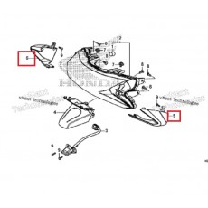 PCX(18~19) 윙카커버(뒤)RH 80121-K97-T00 ,LH 80131-K97-T00