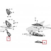 PCX(18~19) 발판커버(뒤,하) RH 50732-K97-T00ZA,LH 50742-K97-T00ZA