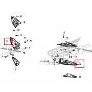 PCX(18~20) 발판 암(뒤) 필리온 RH 50730-K97-T00,LH 50740-K97-T00