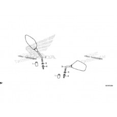 PCX(18~19) 거울 RH 88210-K96-V01,LH 88220-K96-V01