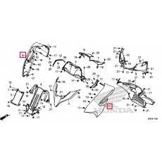 FORZA300 포르자300(18~)  커버(앞)