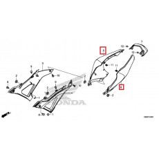 CB125R 사이드커버 리어카울