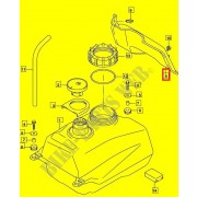 버그만125 BURGMAN125 퓨엘탱크커버 44191-12J10-000