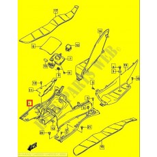 버그만125 BURGMAN125 플로워판넬(발판) 48121-12JB0-291