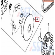 메가젯(HB125)(신형) 무버블드라이브페이스(단품)22110Z5B0001