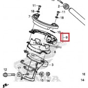 PCX125(18~19) 톱브릿지커버(뒤, 순정) 53250-K97-T00