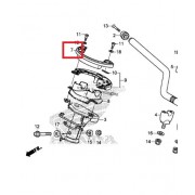 PCX125(18~20) 톱브릿지커버(앞, 순정) 53205-K97-T00