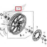 PCX125(18~20년) 휠(앞) P6873