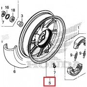 PCX125(18~20) 휠(뒤) 42650-K97-T00ZA P6874