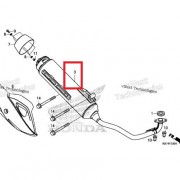 PCX125(18~19) 머플러 18300-K96-V00