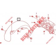 벤리110(BENLY110) 머드가드(뒤) 80100-GGM-950