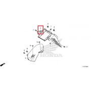 PCX125(21년~) 휀다(뒤) 80101-K1Y-D10