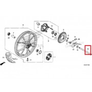 슈퍼커브125 C125(~20년) 액슬(뒤) 44301-K01-900