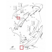 X-MAX300 엑스맥스300(~22년) 보디커버 (좌)B74-F1731-00 (우)B74-F1741-00