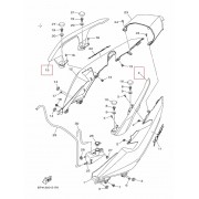 X-MAX300 엑스맥스300 손잡이(텐덤) (좌)B74-F474A-00 (우)B74-F474W-00