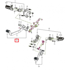 GV125(아퀼라) GV300 브레이크 페달