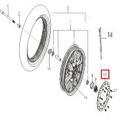 GV125(아퀼라) GV300  브~디스크판(앞)