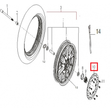 GV125(아퀼라) GV300  브~디스크판(앞)