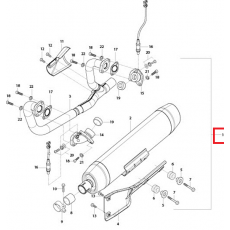 GV125(아퀼라) 머플러 ASSY