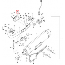 GV125(아퀼라) GV300  머플러커버 14711KG720012A