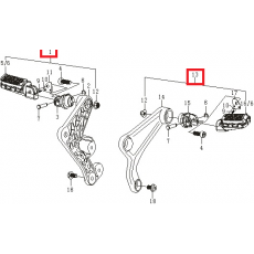 GV125(아퀼라) 스텝홀더ASSY