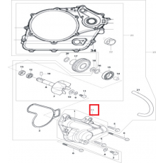 GV125(아퀼라) 워터펌프캡