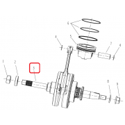 QJ125(욜로) 크랭크샤프트ASSY