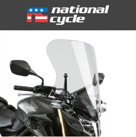 네셔널싸이클(Nationalcycle) HONDA(혼다) CB500F '19~'23 VStream+® Sport/Tour Windscreen - Light Gray, 26% Tint (브이스트림 플러스 스포츠/투어 윈드스크린 - 라이트 그레이) N20074