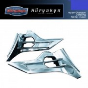 쿠리야킨(Kuryakyn) Honda(혼다) GL1800 & F6B Louvered Chrome Battery Box Covers (크롬 밧데리 박스 카바) 7368