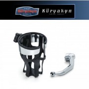 쿠리야킨(Kuryakyn) Honda(혼다) '18~'22 GL1800 Reflex Drink Holder Left Side DCT Mount (운전자 드링크 홀더 좌측 - 크롬) 6494