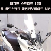 버그만 스트리트 125 롱 윈드스크린 폴리카보네이트 일반 P8100