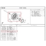 ADV350 휠 앞 순정 44650K2LDOOZA