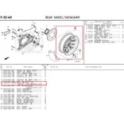 ADV350 휠 뒤 순정 42650K2LDOOZA