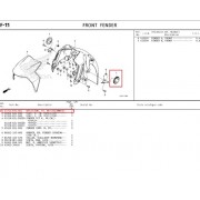 ADV350 PCX125(23년~) 휀다(앞) 야광 1개당 33471KTGU01