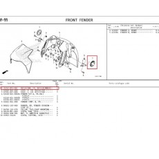 ADV350 PCX125(23년~) 휀다(앞) 야광 1개당 33471KTGU01
